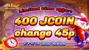 JILIKO Limited time offer: 400 JCOIN change 45